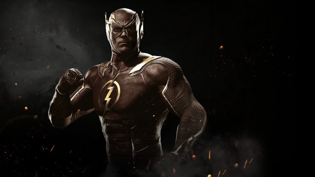 Black gold superhero lightning embers free wallpaper for desktop - medium preview image