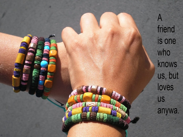 Friend knows us bracelet quote free wallpaper for desktop - medium preview image