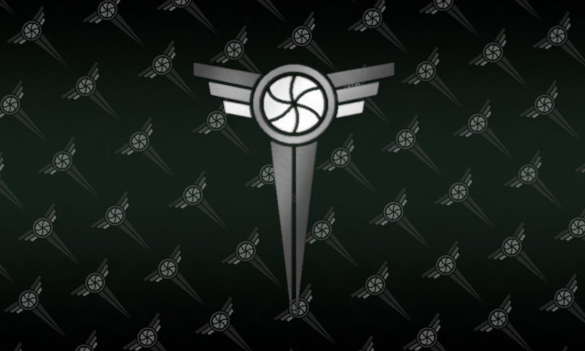 Black white logo wall wings free wallpaper for desktop - medium preview image