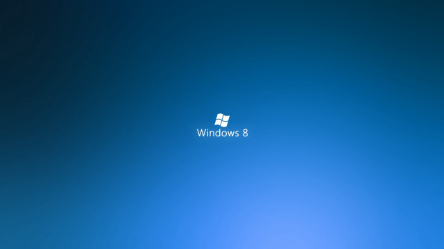 Blue background white window8 logo #2 free wallpaper for desktop - medium preview image