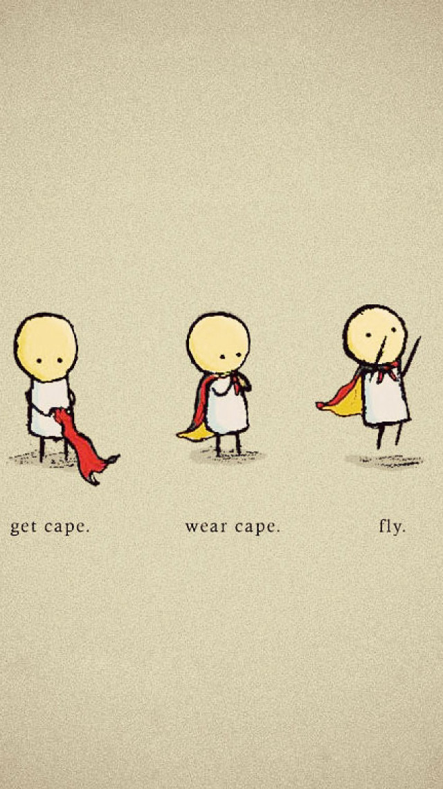 Cartoon man cape four people free wallpaper for mobile - medium preview image