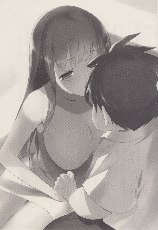 Anime girls hugging bedroom window free wallpaper for mobile - medium preview image