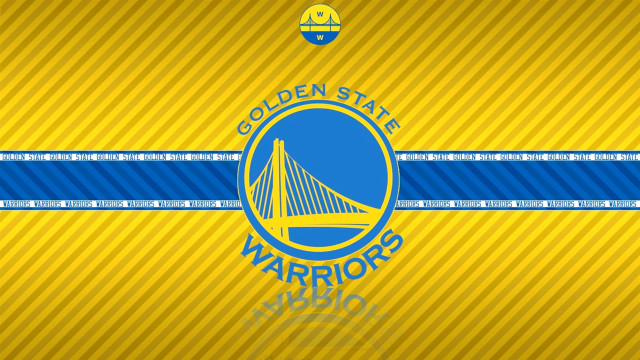 Golden state warriors logo yellow free wallpaper for desktop - medium preview image