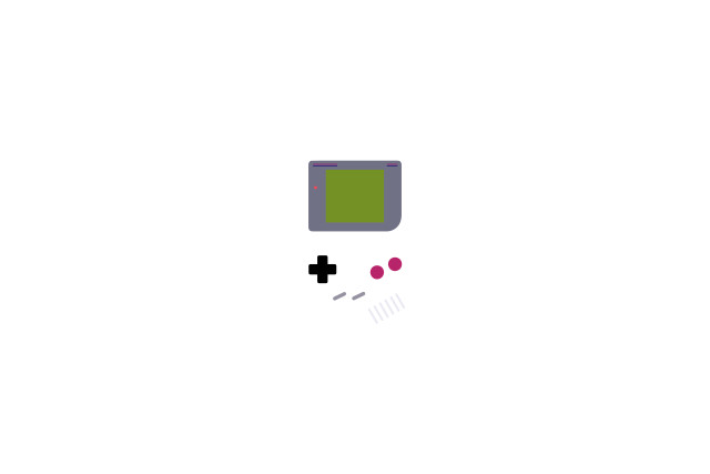 Gameboy green screen red button #2 free wallpaper for desktop - medium preview image