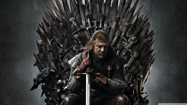 Man sitting iron throne sword #5 free wallpaper for desktop - medium preview image