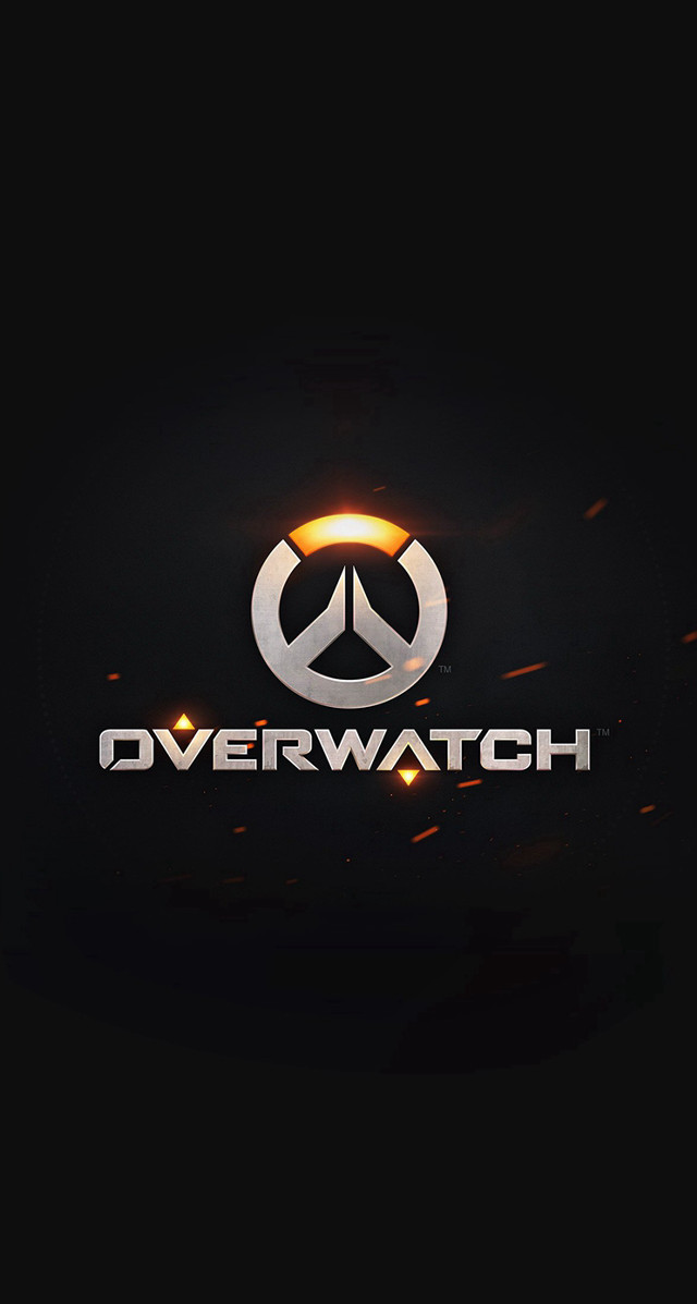 Overwatch logo glowing circle middle free wallpaper for mobile - medium preview image