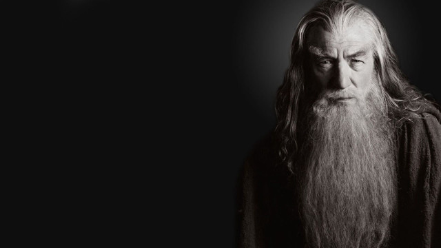 Man long beard robes dark free wallpaper for desktop - medium preview image