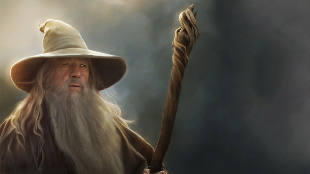 Old man white beard holding free wallpaper for desktop - medium preview image