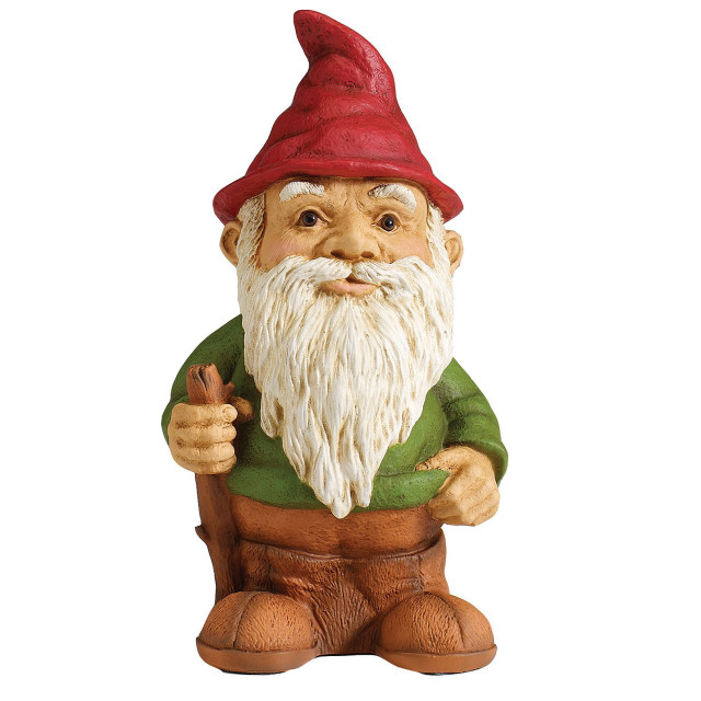 Garden gnome red hat green free wallpaper for tablet - medium preview image
