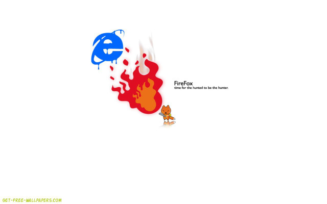 Cartoon character red blue fire free wallpaper for desktop - medium preview image
