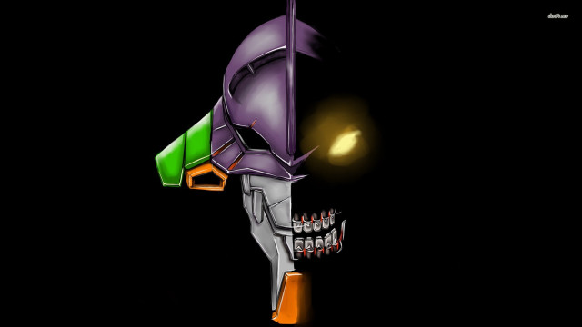 Cartoon strangeface greenlight mouth blackbackground free wallpaper for desktop - medium preview image