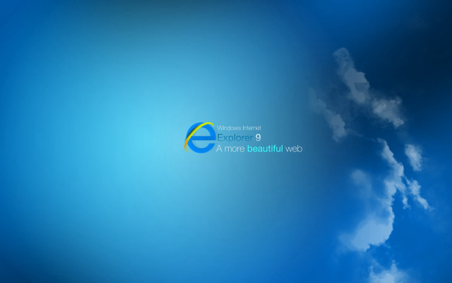 Blue sky clouds logo says free wallpaper for desktop - medium preview image