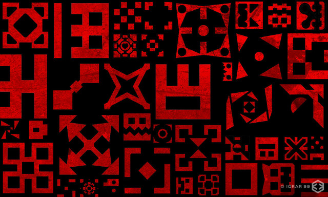 Red black pattern background white free wallpaper for desktop - medium preview image