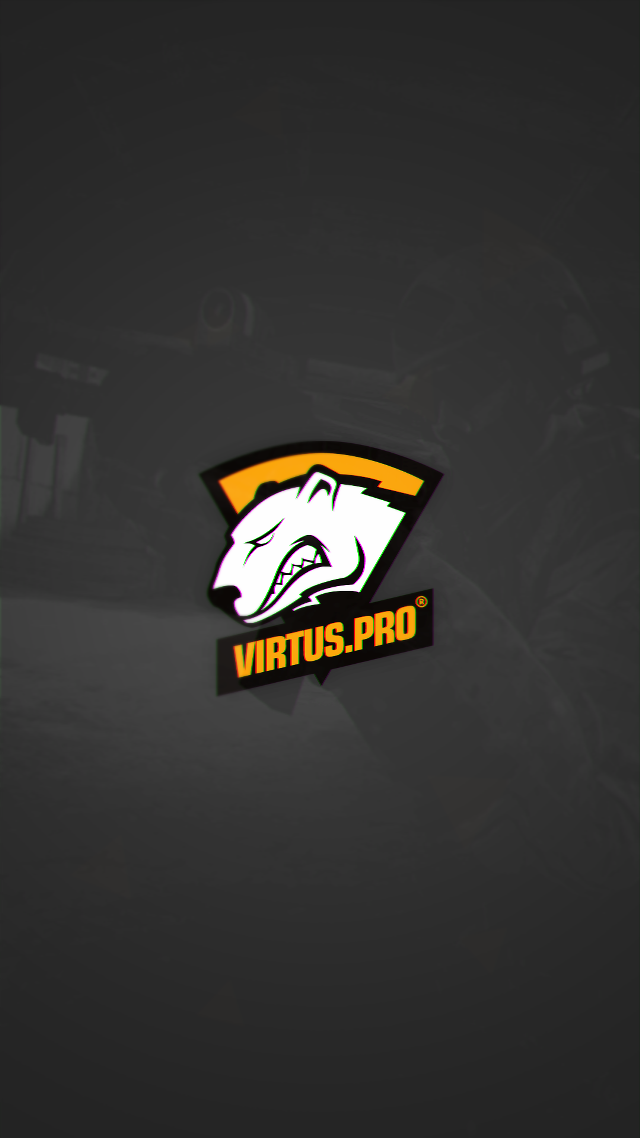Wolf head virtus pro sports free wallpaper for mobile - medium preview image