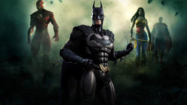 Superheroes dark forest bats hands free wallpaper for desktop - medium preview image
