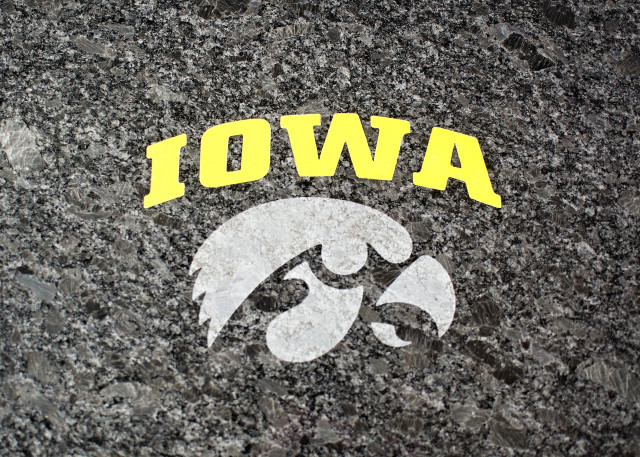 Iowa street sign football helmet free wallpaper for desktop - medium preview image