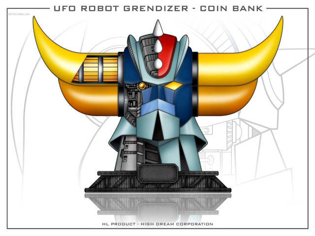 Paper robot horn head back free wallpaper for desktop - medium preview image