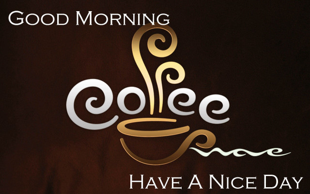 Coffee cup swirly good morning #2 free wallpaper for desktop - medium preview image