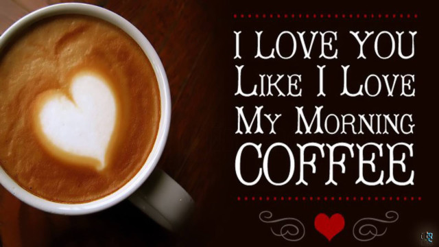 Coffee heart message i love free wallpaper for desktop - medium preview image