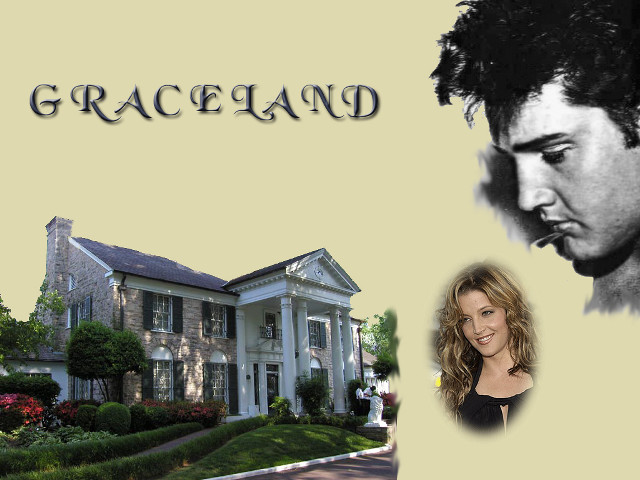 Man woman house picture graceland free wallpaper for desktop - medium preview image