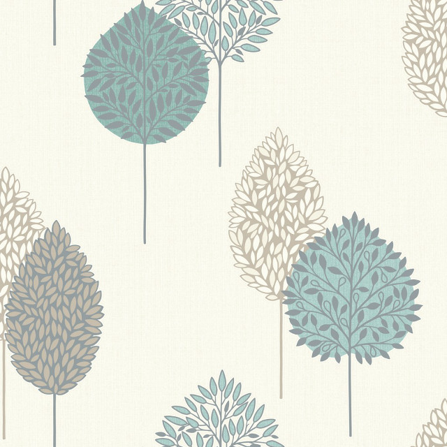 Trees pattern blue beige wallpaper free wallpaper for tablet - medium preview image
