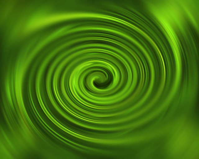 Green background spiral design center free wallpaper for desktop - medium preview image