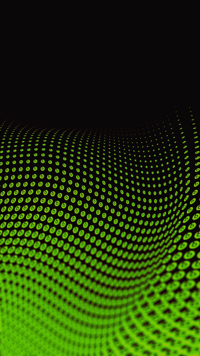 Green black circles pattern white free wallpaper for mobile - medium preview image