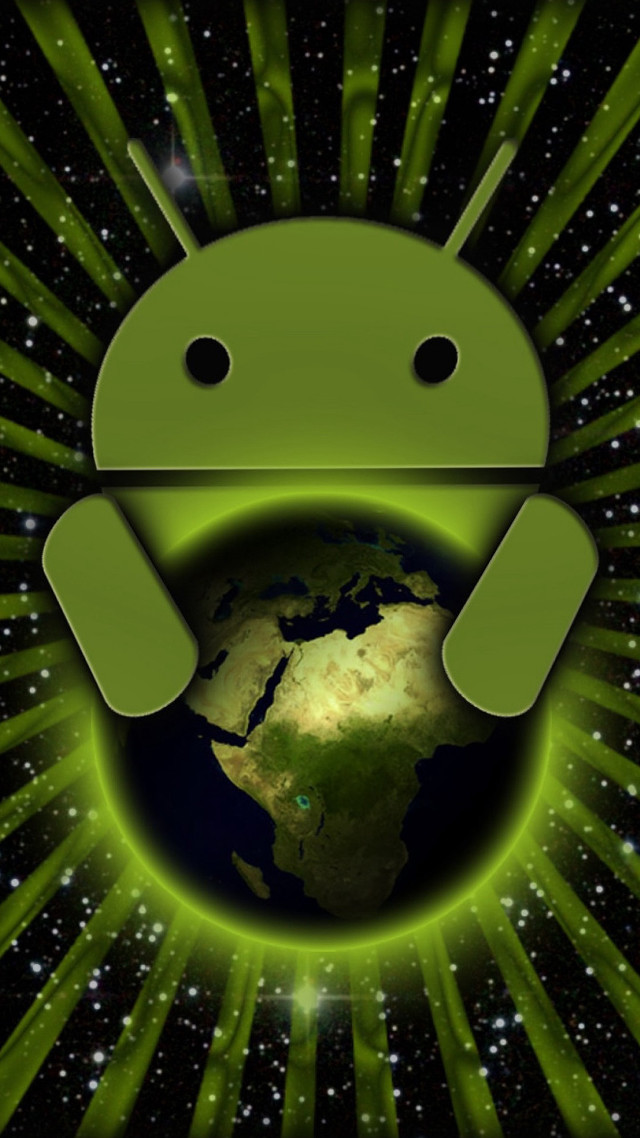 Green earth green starburst green free wallpaper for mobile - medium preview image