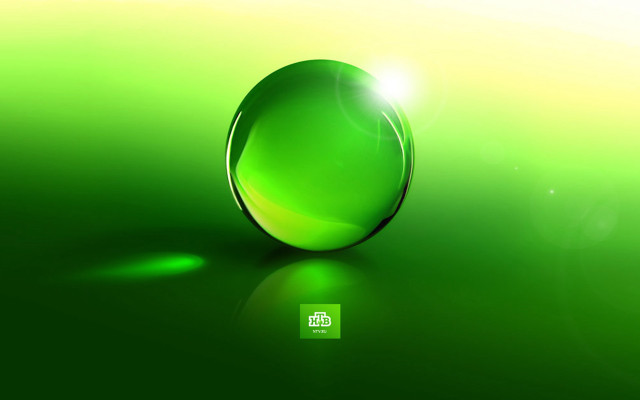 Green glass ball light green free wallpaper for desktop - medium preview image