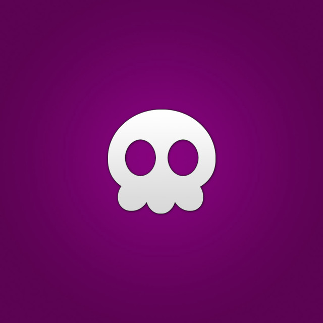 Skull eyes purple background shadow free wallpaper for tablet - medium preview image