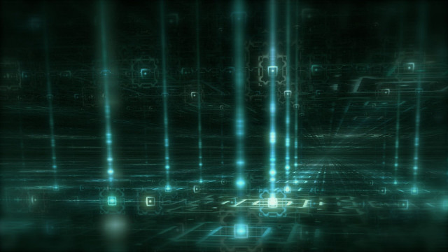 Dark room lights squares floor free wallpaper for desktop - medium preview image