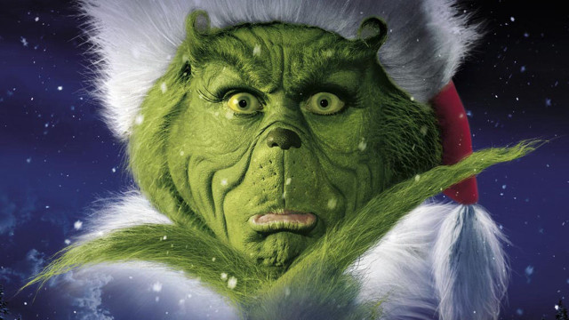 Green man grin face santa free wallpaper for desktop - medium preview image