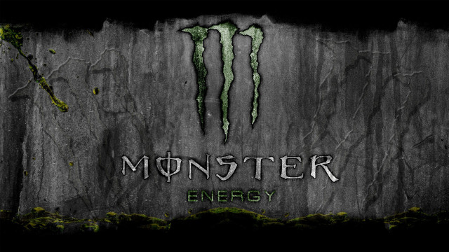 Monster energy logo mossy wall free wallpaper for desktop - medium preview image