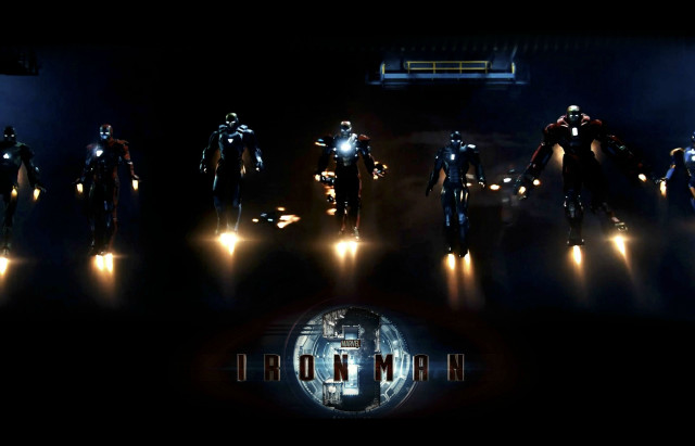 Suits helmets dark room floor free wallpaper for desktop - medium preview image