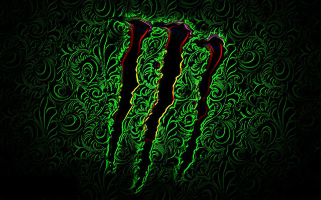 Green black monster logo black #2 free wallpaper for desktop - medium preview image