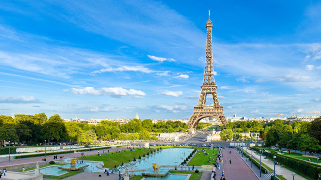 Eiffel tower view from top free wallpaper for desktop - medium preview image
