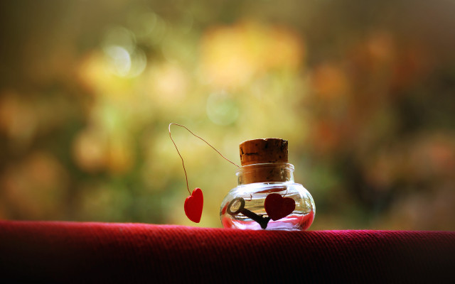 Bottle needle heart table red free wallpaper for desktop - medium preview image