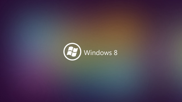 Blurry background windows 8 logo free wallpaper for desktop - medium preview image