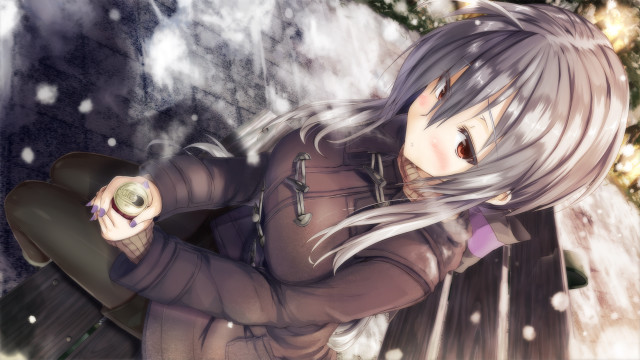 Woman long hair green apple free wallpaper for desktop - medium preview image