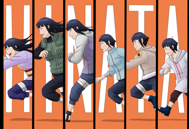 Anime characters running different directions free wallpaper for desktop - medium preview image