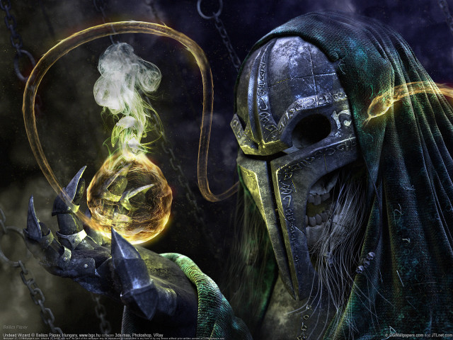 Man helmet glowing orb chain free wallpaper for desktop - medium preview image