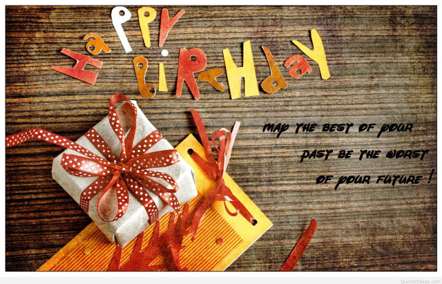 Happy birthday card gift red free wallpaper for desktop - medium preview image