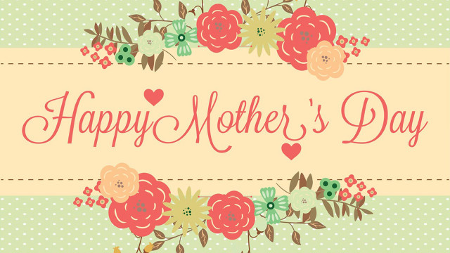 Mothers day card flowers hearts #2 free wallpaper for desktop - medium preview image