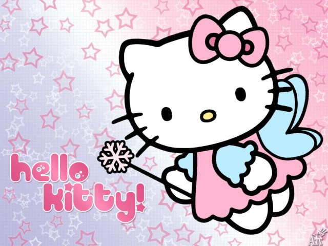 Hello kitty snowflake angel wallpaper free wallpaper for desktop - medium preview image