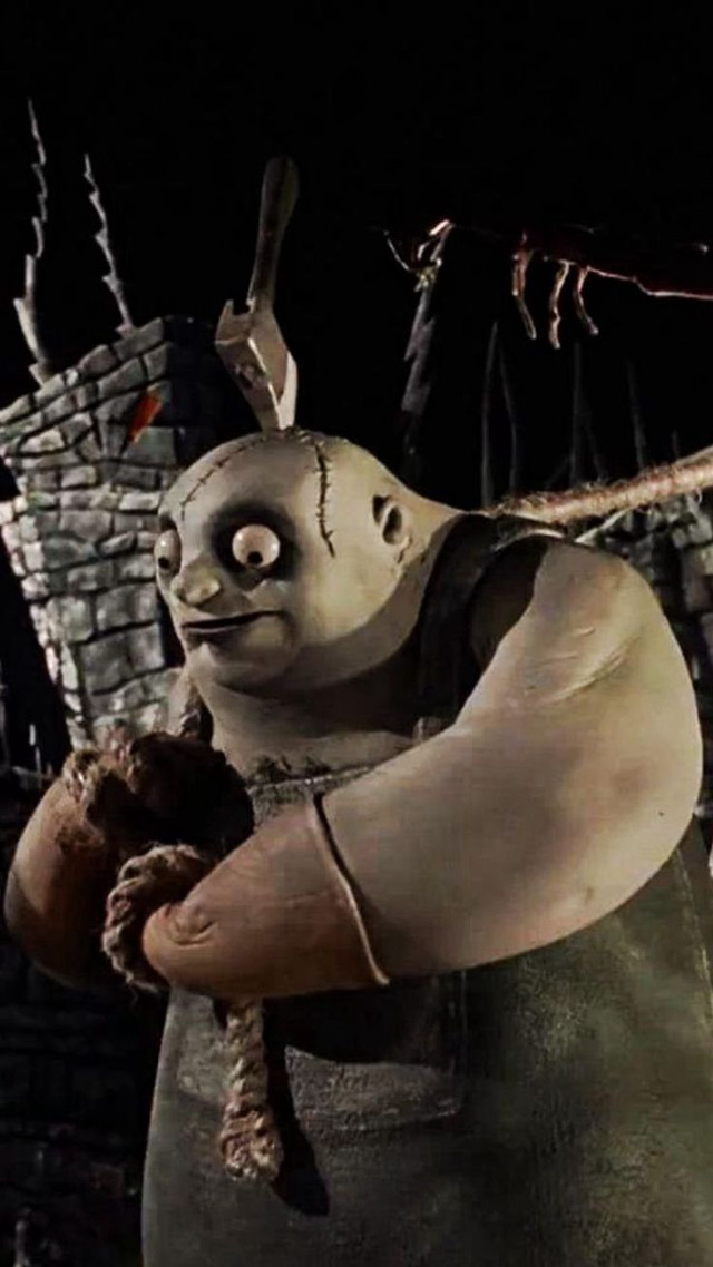 Creepy character teddy dark brick free wallpaper for mobile - medium preview image