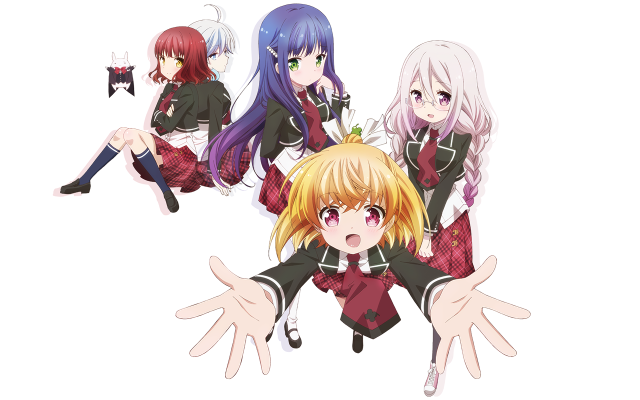 Anime girls long hair short #4 free wallpaper for desktop - medium preview image