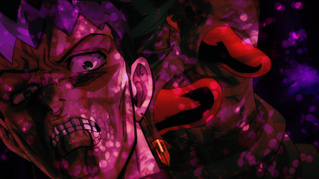 Creepy clown red nose purple free wallpaper for desktop - medium preview image