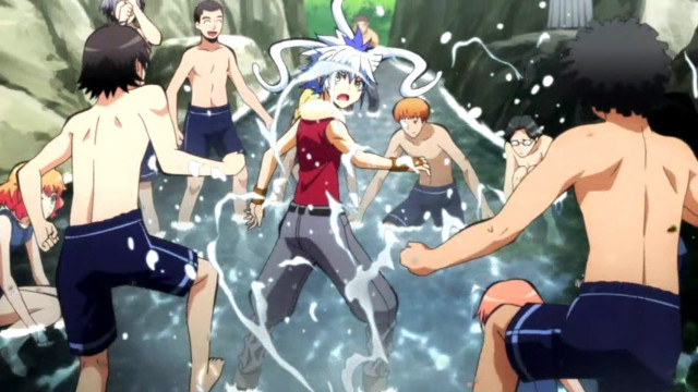 Group people pool water hoses free wallpaper for desktop - medium preview image