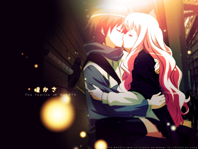 Anime couple hugging dark room free wallpaper for desktop - medium preview image