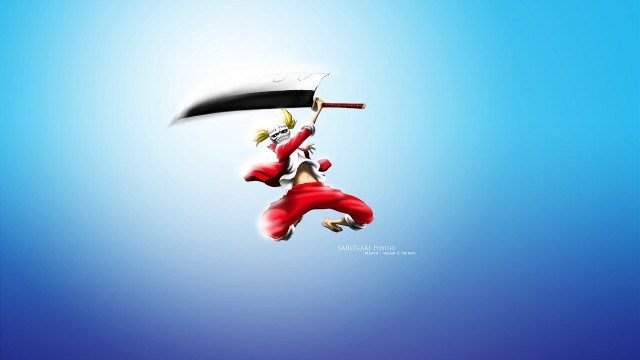 Man holding flag flying sword free wallpaper for desktop - medium preview image